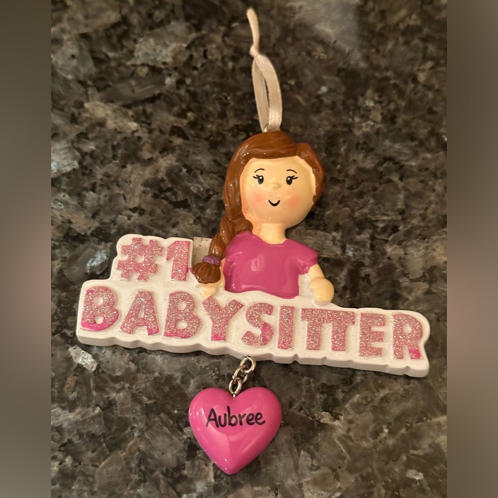 🌸 $3 if bundled - # 1 Babysitter Aubree Ornament NWT